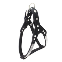 HKM-615827 Sparkling Rhinestone Suede Chest Strap for Small to Medium Dogs