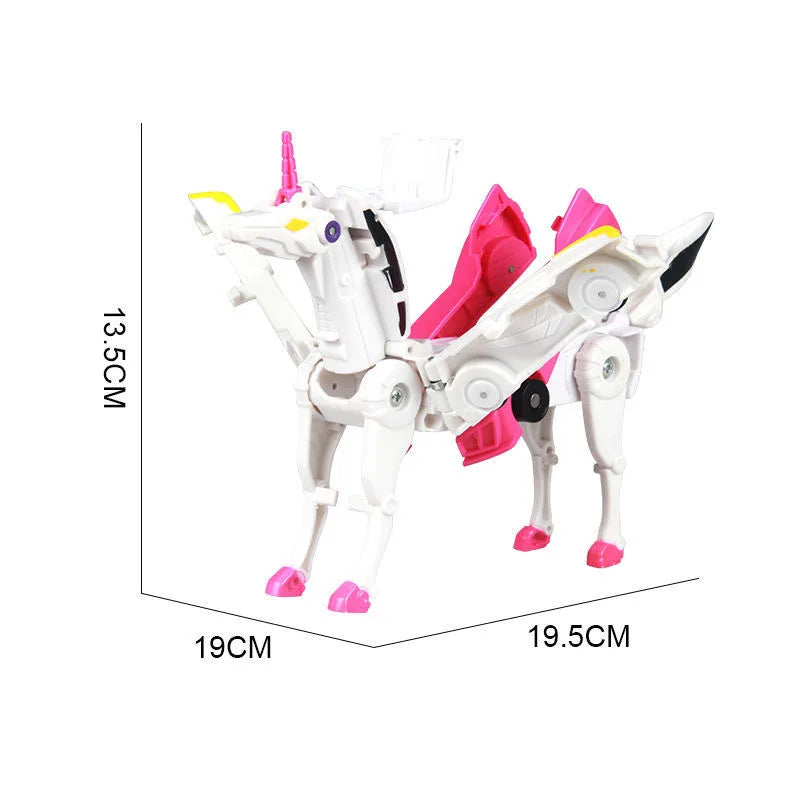 KTX-615891 Transforming Unicorn Car Toy for Kids - Fun Deformation Action Figure, Ages 3+