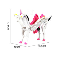 HKM-615891 Transforming Unicorn Car Toy for Kids - Fun Deformation Action Figure, Ages 3+