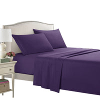 HKM-615955 Four-Piece Embroidered Solid Color Bedding Set in Various Sizes and Shades
