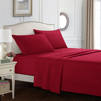 HKM-615955 Four-Piece Embroidered Solid Color Bedding Set in Various Sizes and Shades