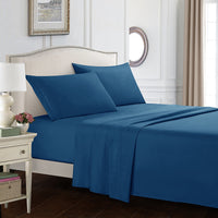 HKM-615955 Four-Piece Embroidered Solid Color Bedding Set in Various Sizes and Shades