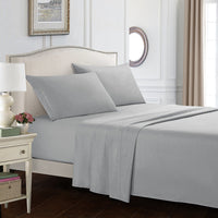 HKM-615955 Four-Piece Embroidered Solid Color Bedding Set in Various Sizes and Shades