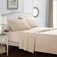 HKM-615955 Four-Piece Embroidered Solid Color Bedding Set in Various Sizes and Shades