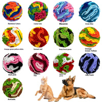 HKM-616083 Colorful Pet Sniffing Toy Ball - Puzzle Training Ball in Various Sizes