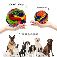 HKM-616083 Colorful Pet Sniffing Toy Ball - Puzzle Training Ball in Various Sizes