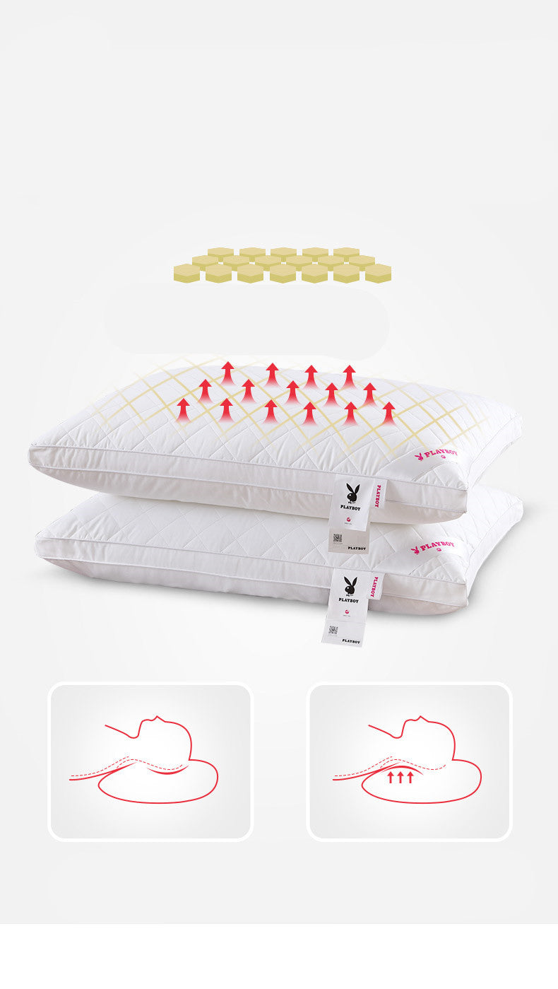 HKM-616083 Cotton Pillow Core with 5-Second Rebound and Silicone Oil Treatment