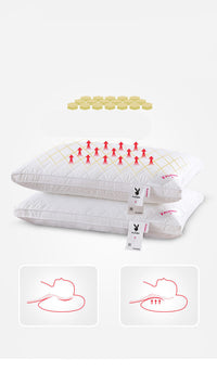 HKM-616083 Cotton Pillow Core with 5-Second Rebound and Silicone Oil Treatment