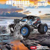 HKM-616211 Amphibious Remote Control Off-Road Truck for Climbing Fun, 1/10 Scale, Ready-to-Go