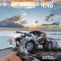 HKM-616211 Amphibious Remote Control Off-Road Truck for Climbing Fun, 1/10 Scale, Ready-to-Go