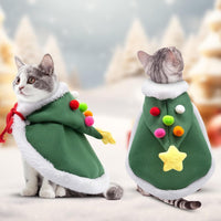 HKM-616211 Festive Cat Cape with Velvet Stars Hat, Multiple Sizes Available
