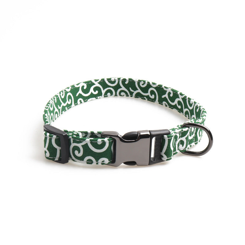 HKM-616339 Half Metal Buckle Tang Grass Pet Collar