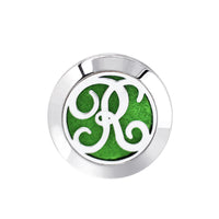 HKM-616467 Hollow Design Stainless Steel Cufflinks for Aromatherapy with Essential Oil Chamber