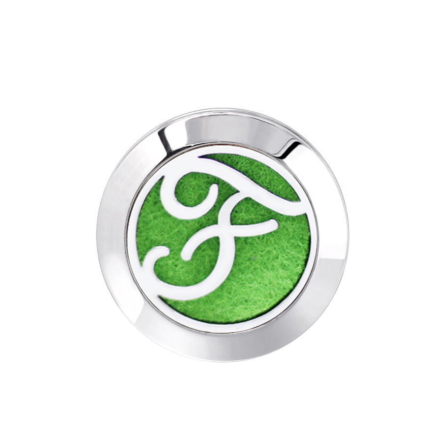 HKM-616467 Hollow Design Stainless Steel Cufflinks for Aromatherapy with Essential Oil Chamber