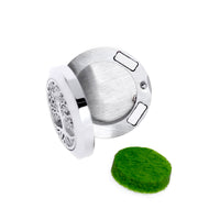 HKM-616467 Hollow Design Stainless Steel Cufflinks for Aromatherapy with Essential Oil Chamber