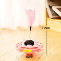 HKM-616467 Interactive Cat Tumbler Toy for Playful Kittens - 17x10cm, 0.3kg