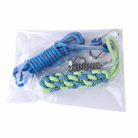HKM-616467 Outdoor Dog Toy with Stainless Steel Spring Suspension and Cotton Rope - 5M & 10M Options in Multiple Colors