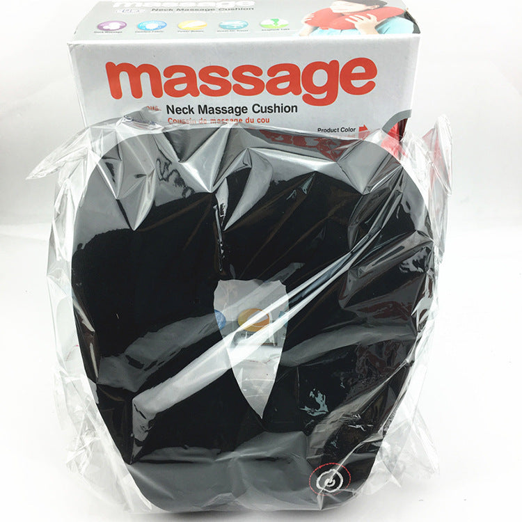 HKM-616467 U-Shaped Neck Massage Pillow with 6 Massage Patterns and Music Function - Available in Red, Blue, and Black
