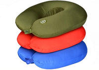 HKM-616467 U-Shaped Neck Massage Pillow with 6 Massage Patterns and Music Function - Available in Red, Blue, and Black