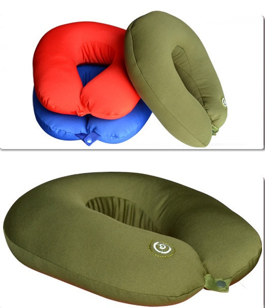 HKM-616467 U-Shaped Neck Massage Pillow with 6 Massage Patterns and Music Function - Available in Red, Blue, and Black