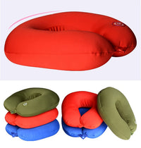 HKM-616467 U-Shaped Neck Massage Pillow with 6 Massage Patterns and Music Function - Available in Red, Blue, and Black