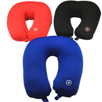 HKM-616467 U-Shaped Neck Massage Pillow with 6 Massage Patterns and Music Function - Available in Red, Blue, and Black