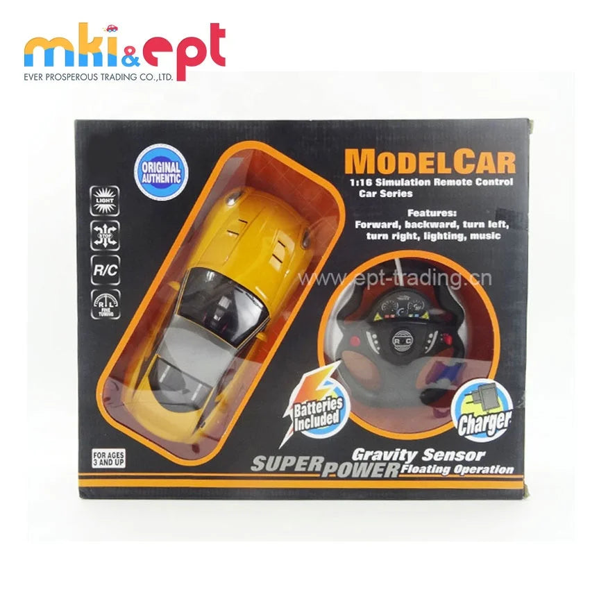 HKM-616595 Battery Operated Remote Control Toy Car for Boys - 1:16 Scale, Indoor Use, Ages 2-7