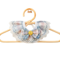 HKM-616659 Lattice Cat Scarf Decorative Collar for Style and Comfort