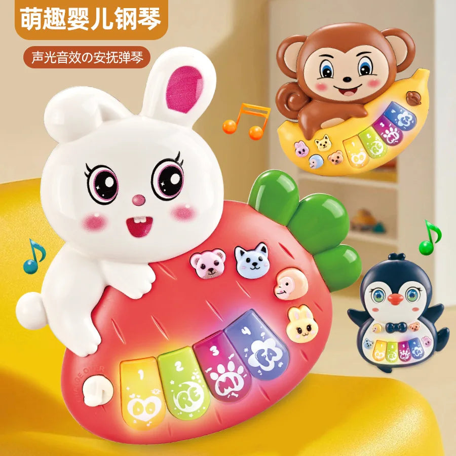 HKM-616787 Musical Cow Keyboard Toy for Kids - Educational Learning Instrument for Early Childhood Development