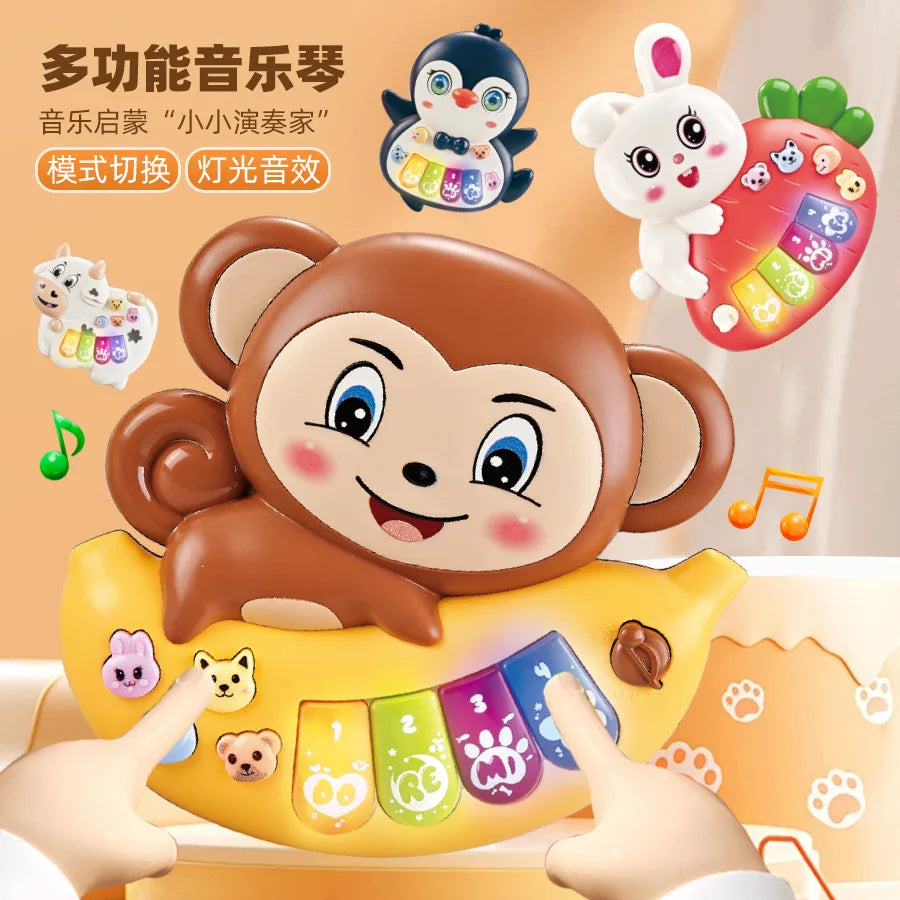 HKM-616787 Musical Cow Keyboard Toy for Kids - Educational Learning Instrument for Early Childhood Development