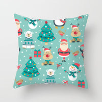 HKM-616915 Christmas Cartoon Pillowcase Cover in Polyester for Home and Outdoor Decor