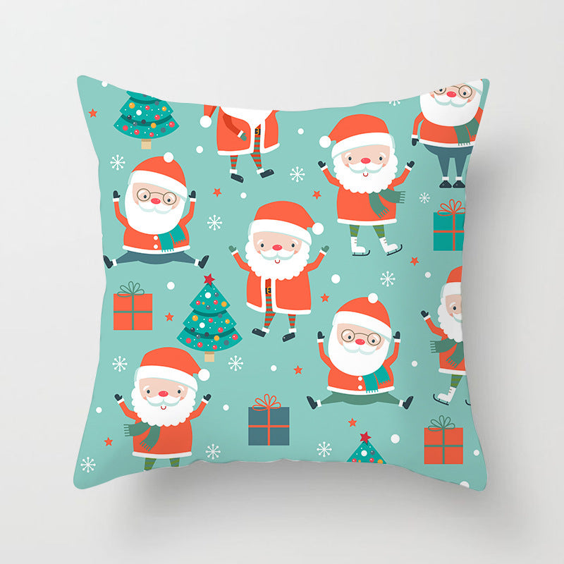 HKM-616915 Christmas Cartoon Pillowcase Cover in Polyester for Home and Outdoor Decor