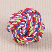 HKM-617235 Cotton Rope Ball Toy for Dogs - Molar Teeth Cleaning 9.5cm & 6cm Sizes