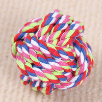 HKM-617235 Cotton Rope Ball Toy for Dogs - Molar Teeth Cleaning 9.5cm & 6cm Sizes
