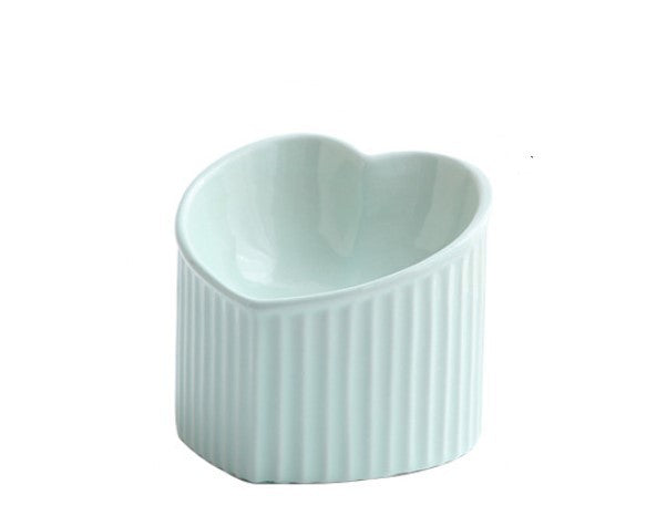 HKM-617299 Elevated Ceramic Pet Bowl with Inclined Design for Comfortable Feeding