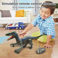 HKM-617363 2.4G Remote Control Climbing Velociraptor with Spray Function and Sound Effects for Kids