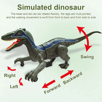 HKM-617363 2.4G Remote Control Climbing Velociraptor with Spray Function and Sound Effects for Kids