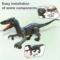 HKM-617363 2.4G Remote Control Climbing Velociraptor with Spray Function and Sound Effects for Kids