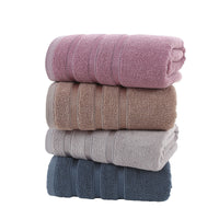HKM-617363 Bamboo Fiber Bath Towel – Super Absorbent, Soft, Available in Blue, Purple, Gray, and Brown (70x140 cm)