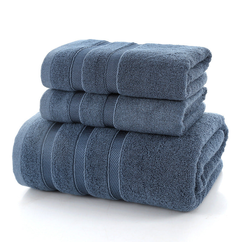 HKM-617363 Bamboo Fiber Bath Towel – Super Absorbent, Soft, Available in Blue, Purple, Gray, and Brown (70x140 cm)
