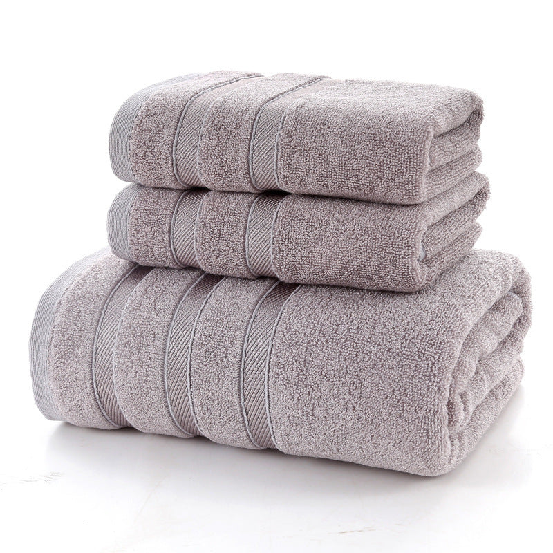 HKM-617363 Bamboo Fiber Bath Towel – Super Absorbent, Soft, Available in Blue, Purple, Gray, and Brown (70x140 cm)