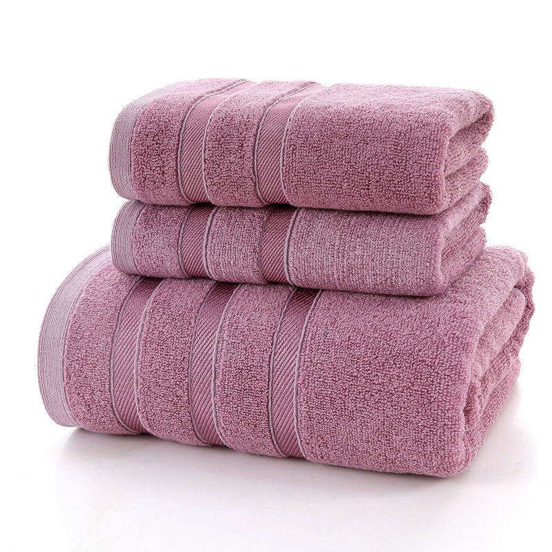 HKM-617363 Bamboo Fiber Bath Towel – Super Absorbent, Soft, Available in Blue, Purple, Gray, and Brown (70x140 cm)