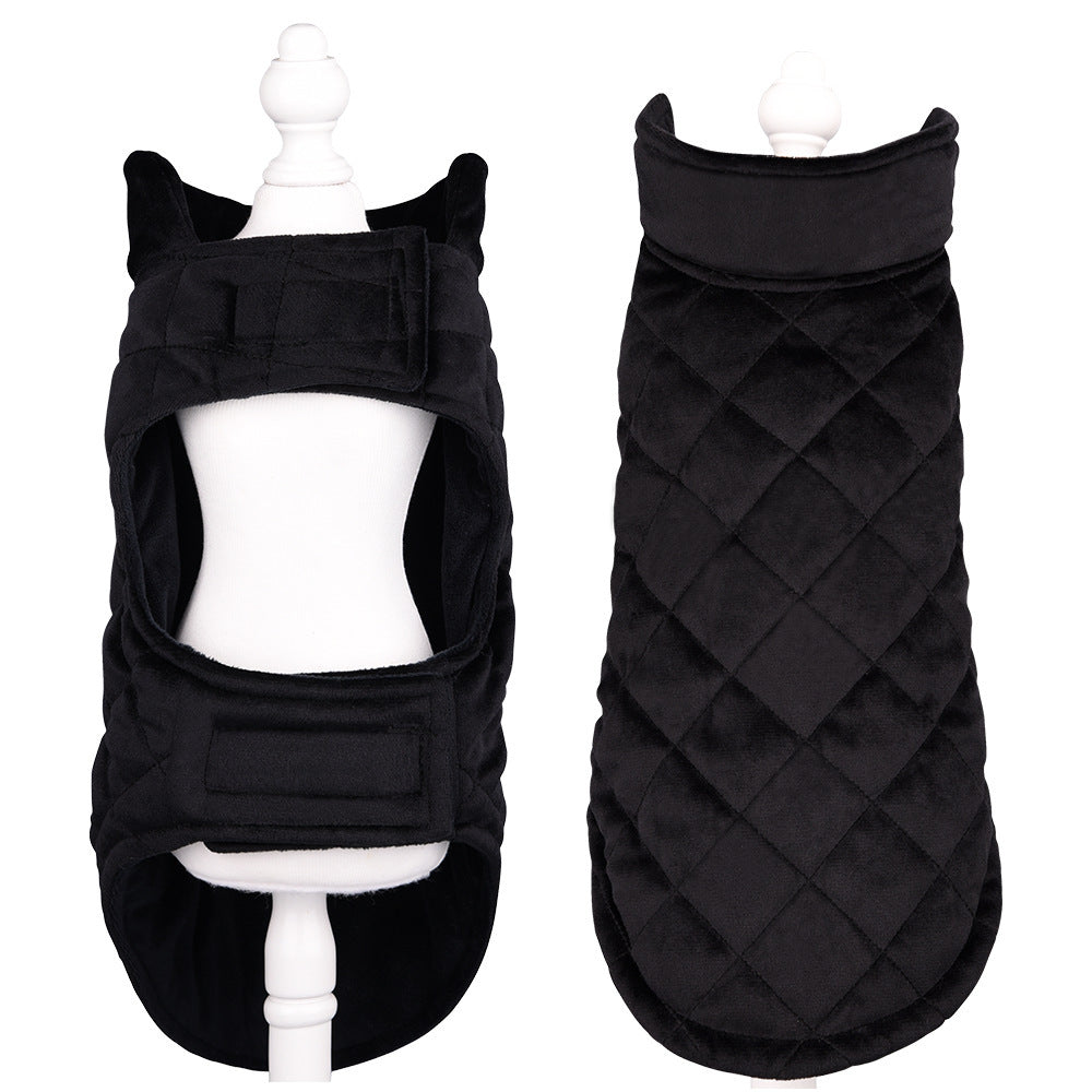 HKM-617363 Warm Velvet Pet Clothes for Autumn and Winter - Various Sizes and Colors Available
