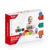 HKM-617427 Colorful 12pcs Educational Soft Touch Cube Block Toys for Kids Ages 2-7