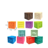 HKM-617427 Colorful 12pcs Educational Soft Touch Cube Block Toys for Kids Ages 2-7