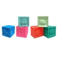 HKM-617427 Colorful 12pcs Educational Soft Touch Cube Block Toys for Kids Ages 2-7