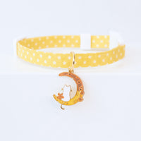 HKM-617491 Dog Collar Cute Adjustable Silent Moon Accessory