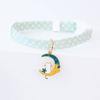 HKM-617491 Dog Collar Cute Adjustable Silent Moon Accessory