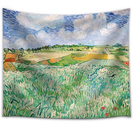 KTX-617491 Furniture-Themed Printed Tapestry - 100% Polyester Wall Hanging Decor