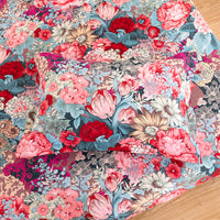 HKM-617619 Floral Cotton Mattress Sheet Set for Single Beds - Multiple Sizes Available